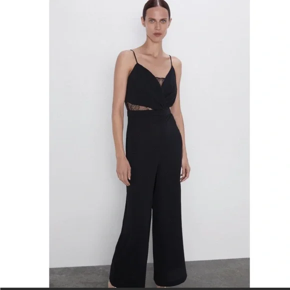 chinese dress ladies ZARA. Black dress-effect short jumpsuit. TS  Hibuy market